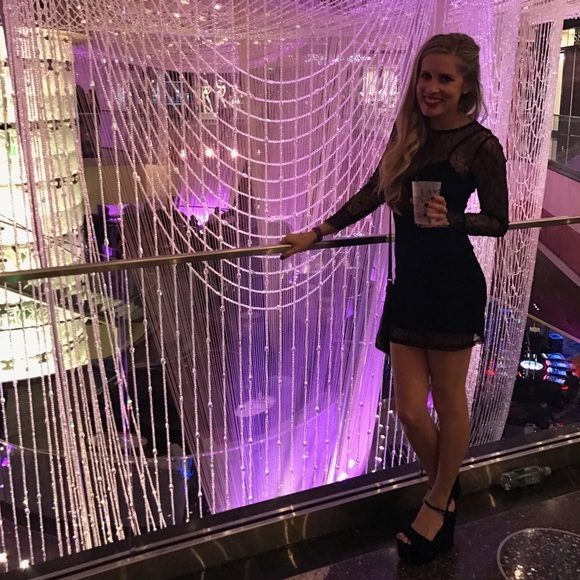 Lacy Black Dress - Picture 7 of 7